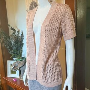 NWt northern reflections size small Women's Open-Front Knit Sweater - Pink